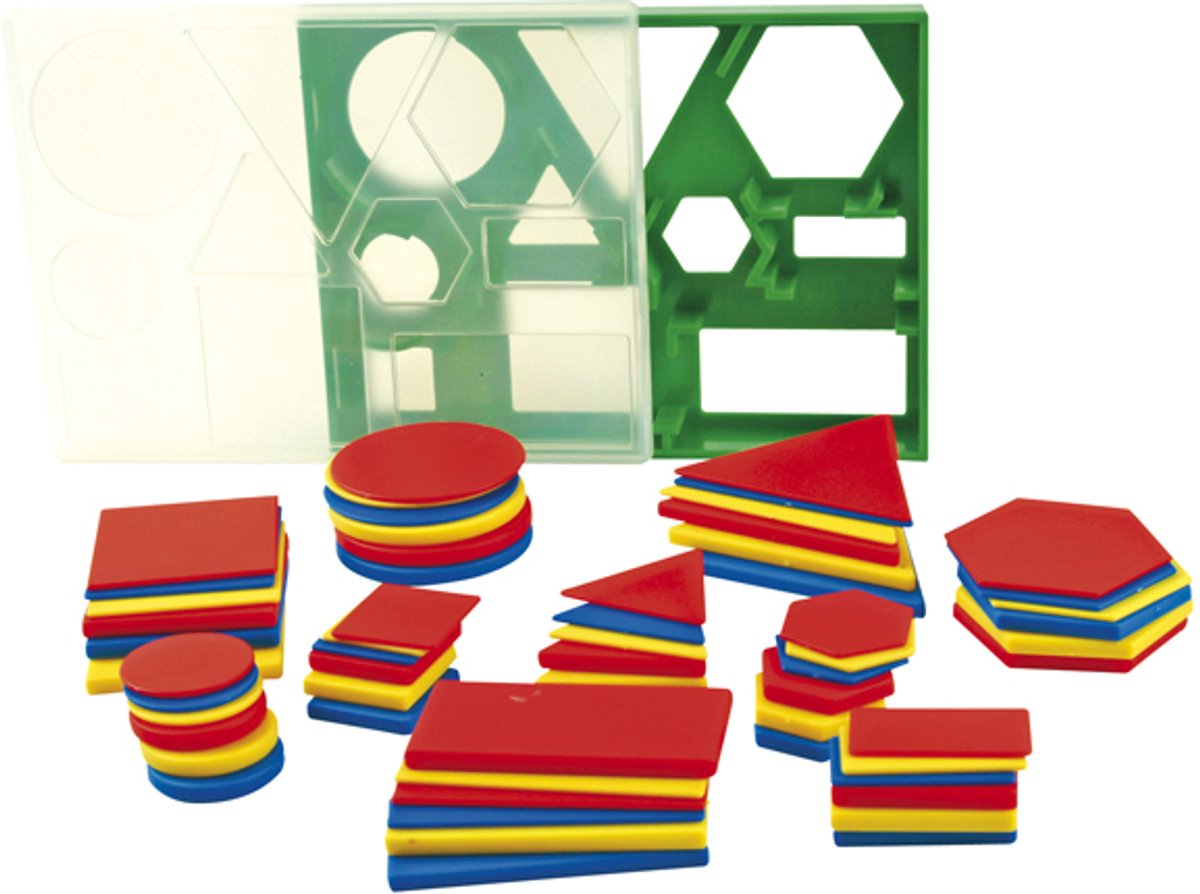 Geo Set 60 – Educatief Geometrisch Vormen Set voor Kinderen, Ideaal om 2D Vormen te Leren - Vanaf 4 Jaar
