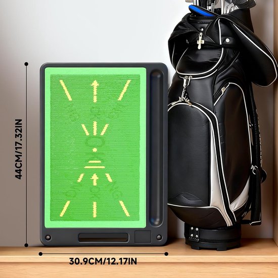 Golf Oefenmat - Golfmat Golfmatten - Swing Analyse - Dubbelzijdig Verwisselbaar - 44x31 cm - Groen van GOLF — afbeelding 2