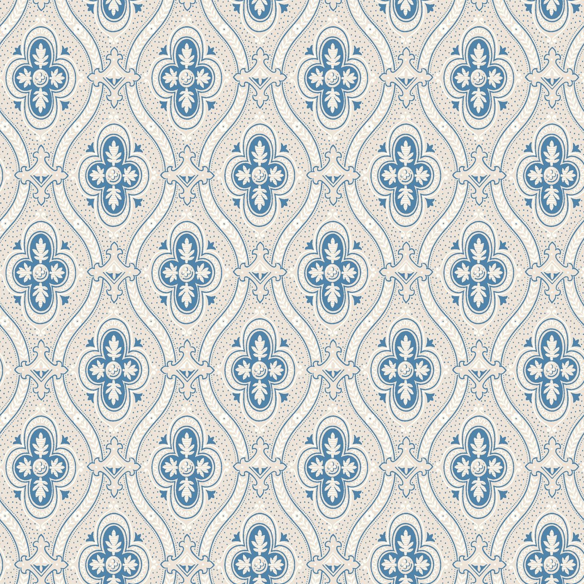 Boråstapeter Vliesbehang 4527 - Anno - Klassiek Blauw - 53cm x 10.05m