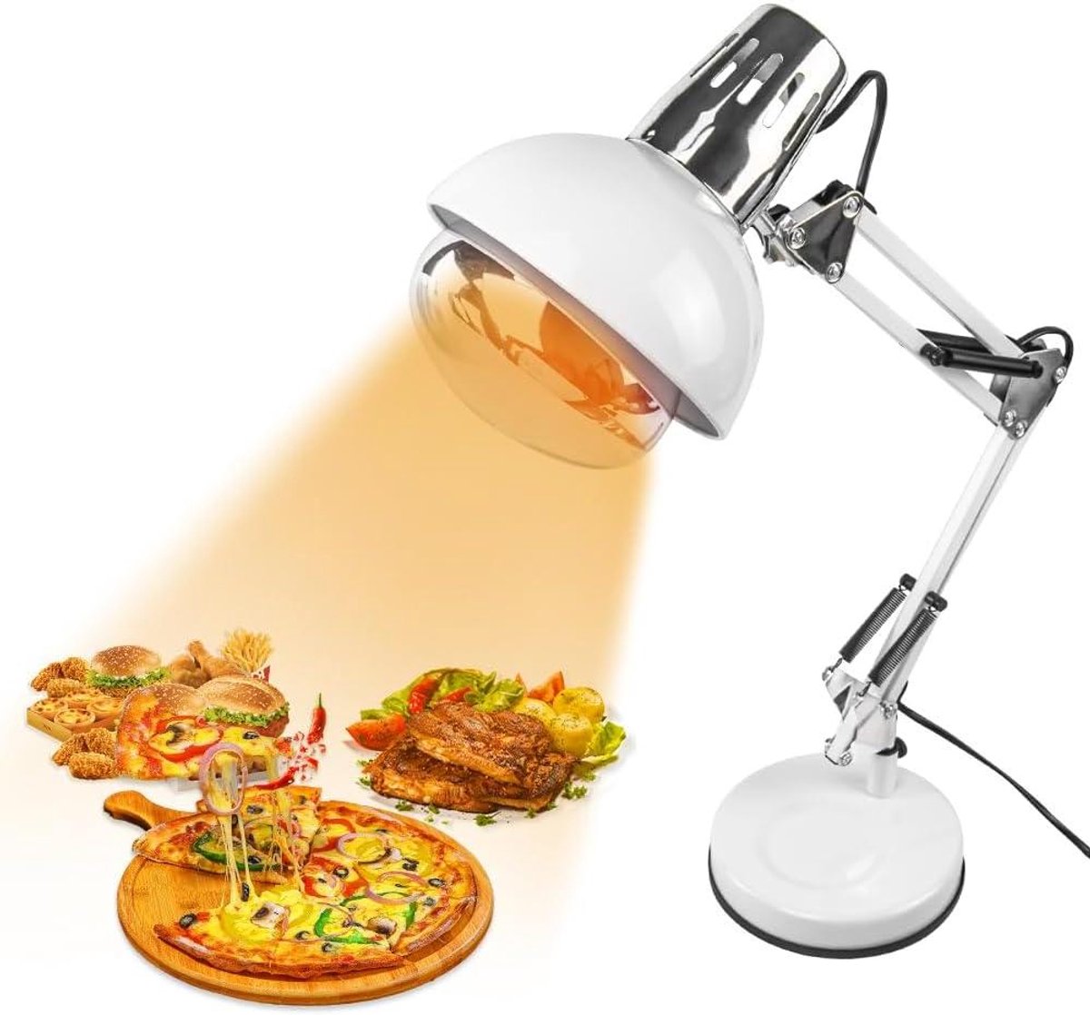 Elektrische Voedselverwarmer - Warmhoudlamp Buffet - Gerechten Warm Houden - Professioneel Commercieel Ontwerp - 45 x 25 x 50 cm