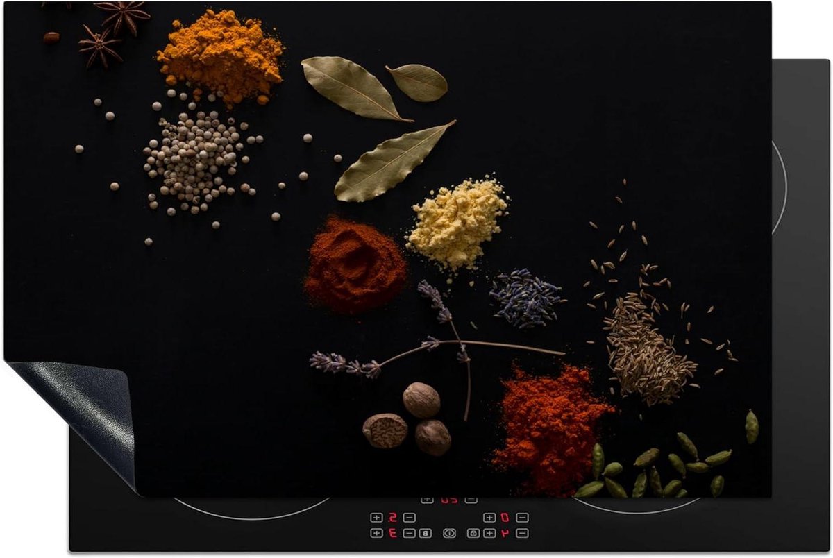 Inductie Beschermer - Kookplaat Afdekplaat - Keuken Werkruimte Creëren - Unieke Foto Print - 81x52 cm - Zwart