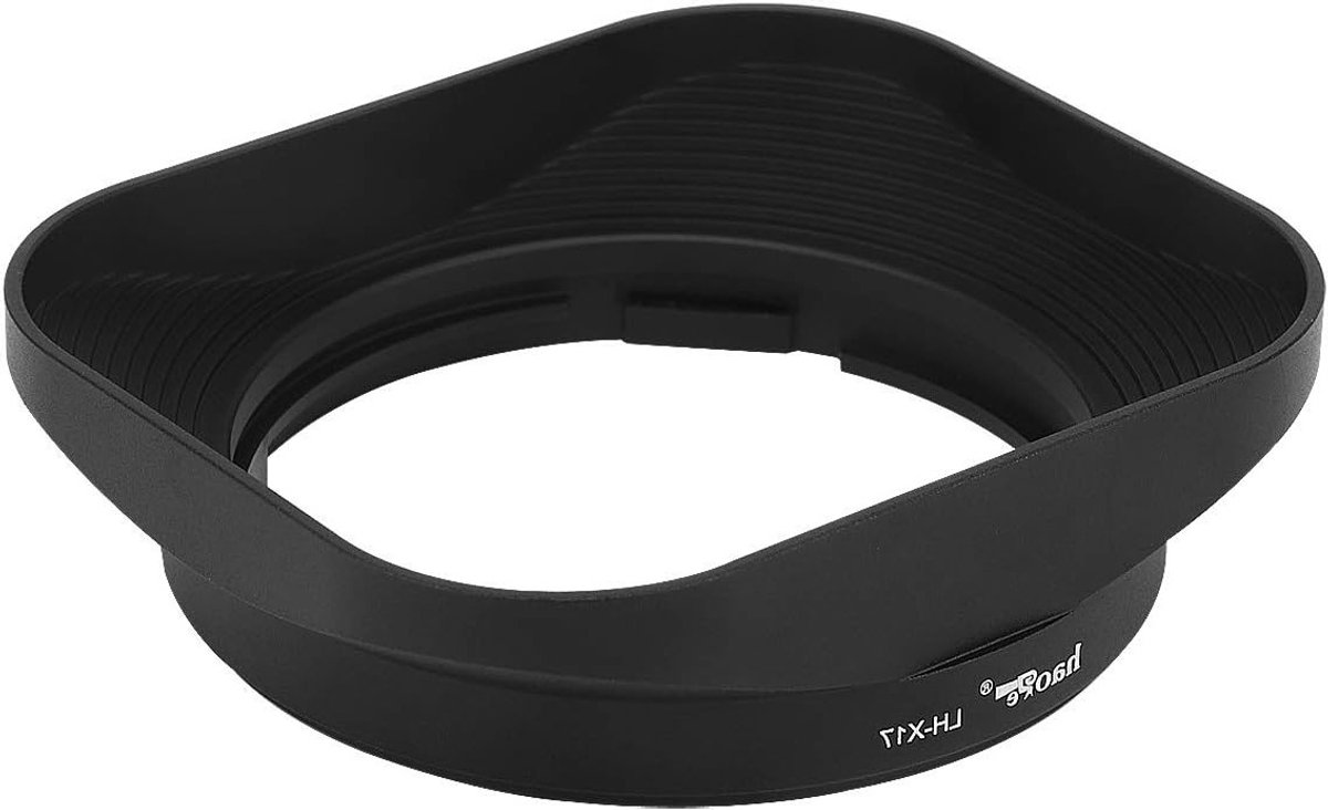 Lenshood voor Fujifilm XF 16mm F2.8 R WR - Vierkante metalen lenskap voor betere bescherming en contrast