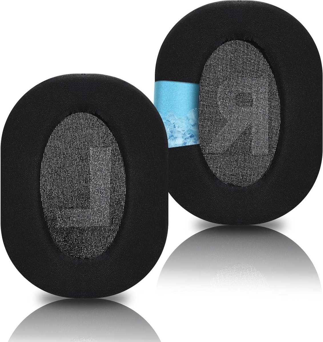Vervangende Oorkussens voor Gaming Headphones, Premium Geheugenfoam en Echte Leer, Koelgel Technologie, Zwart