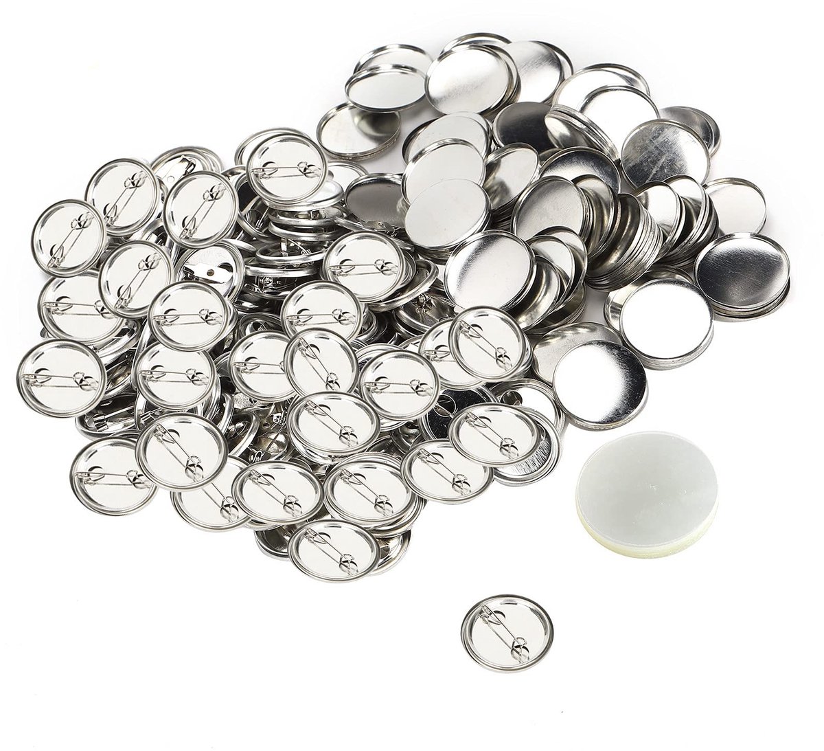aladdien - Pin Button Badges Maken Kit - Creatieve Badge Set - 100 Stuks - Handgemaakte Knoppen - Perfect voor Feestjes - 32mm
