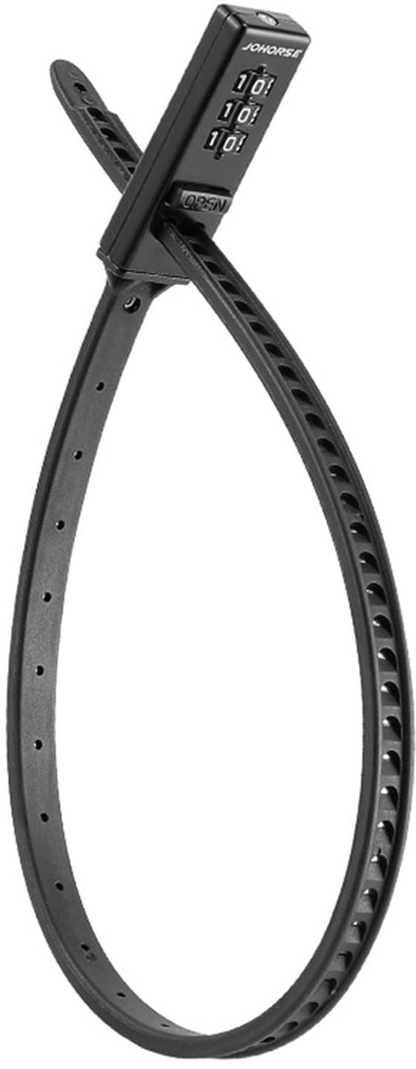 Dailygoody - Fietsslot met Cijfercode - Kabelbinder Slot - Eenvoudig in gebruik - Zwart - Geschikt voor Fietsen - Kinderwagens en Kasten