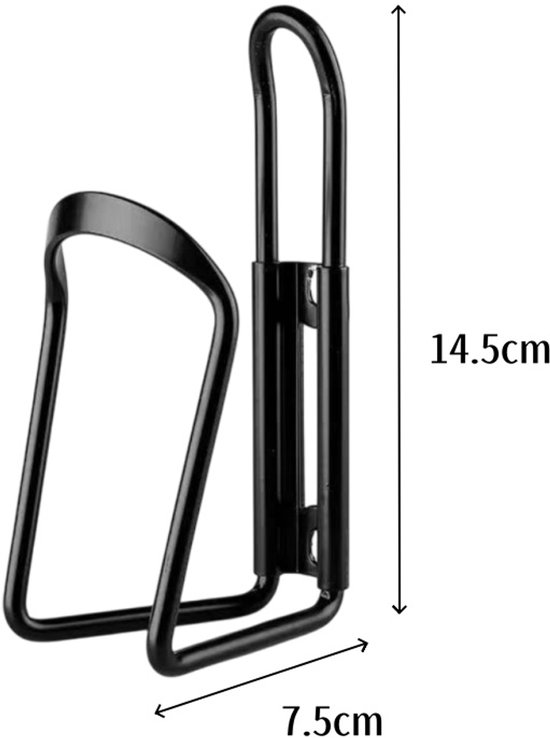 Bidonhouder - Bidonhouder voor mountainbike - Bidonhouder - Bekerhouder van aluminiumlegering - Fietsaccessoires - Geschikt voor racefietsen, mountainbikes en vouwfietsen - Blauw - 14,5*7,5 cm — afbeelding 2