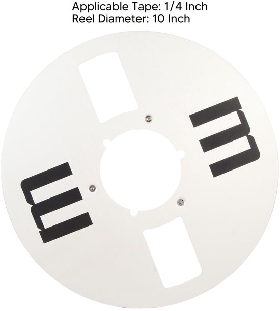 Dailygoody - Lege Tape Reel - Universele Aluminium Tapehaspel - 1/4 10 Inch Formaat - Voor Reel to Reel Tape Spelers - Duurzaam en Professioneel Ontwe... — afbeelding 3