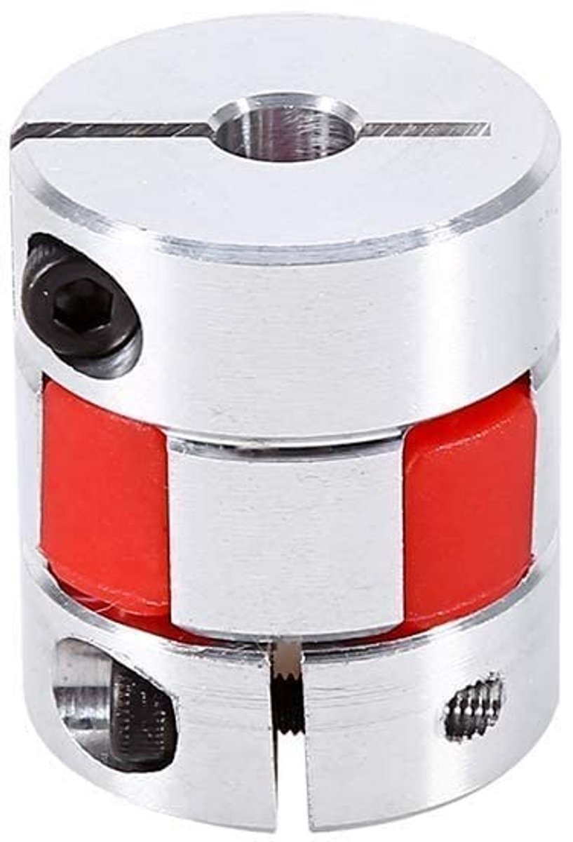 Dailygoody - Koppelingsas - Flexibele Klem - Hoogwaardige Aluminium - 6.35×10mm - Geschikt voor Stepper Motor - Duurzaam en Betrouwbaar