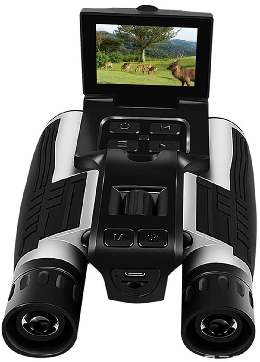 12x32 Digitale Verrekijker met 2.5K Video & 48MP Foto, 8x Zoom & IPS Scherm