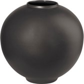 ASA Selection mara vaas basalt, bloemenvaas, tafelvaas, decoratieve vaas, steengoed, antraciet mat, H 16,5 cm, 87032617