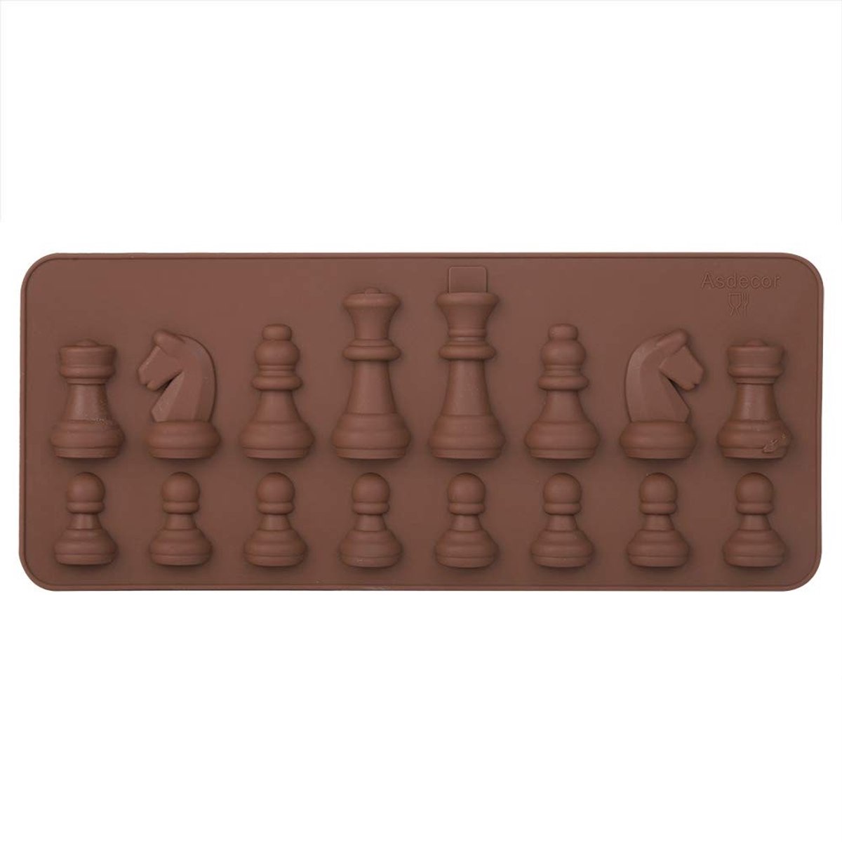 Dailygoody - Chocoladevorm siliconen - DIY Bonbonvorm - Flexibel en eenvoudig in gebruik - Bruin - Voor chocolade en snoep - Perfect voor creatievelin