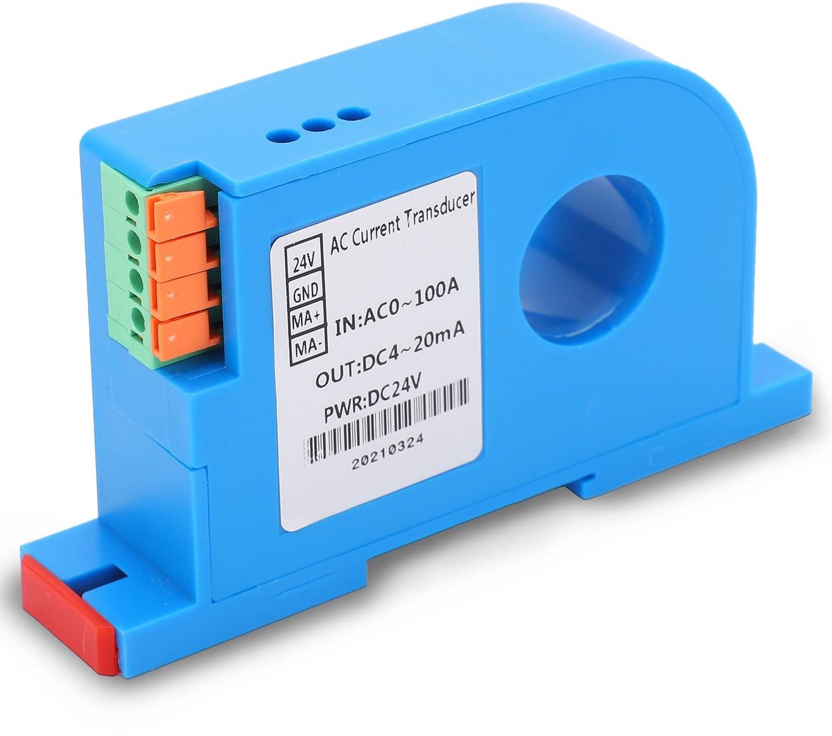 Dailygoody - AC-stroomzender - DC 4-20mA Uitgang - Controle Stroomtransformator - Compact formaat - AC 0-100A - Voor Airconditioners en Straatlantaarn...