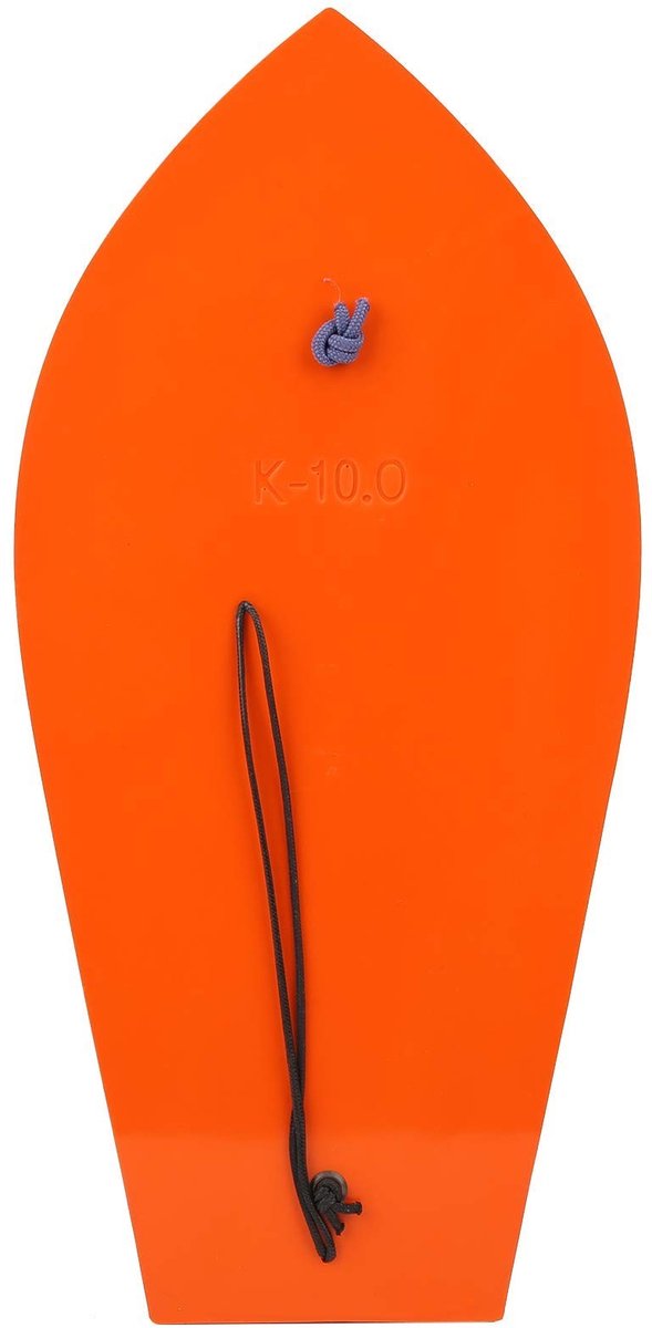 Dailygoody - Vissen Trolling Duikplank - Draagbare Vissersduikplank - Oranje kleur - Zeevissen Schaafplank - Perfect voor vissersboot - 290 mm