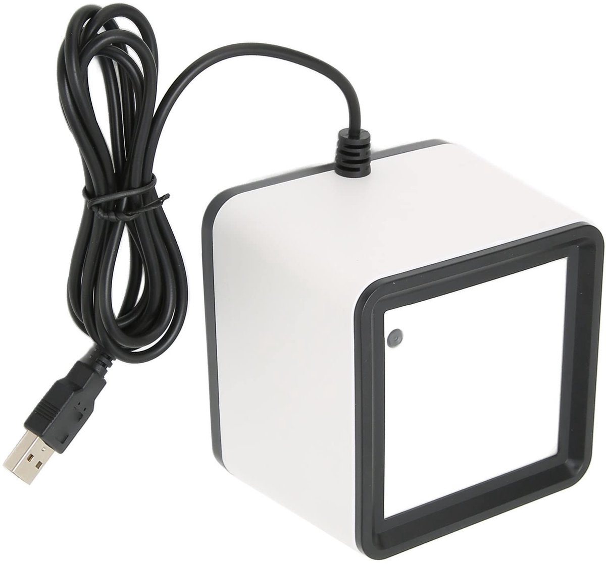 Dailygoody - 1D 2D QR Desktop Barcode Scanner - Omnidirectionele Barcode Reader - Handsfree Gebruik - Compact Formaat - Efficiënt Scannen - Geschikt v