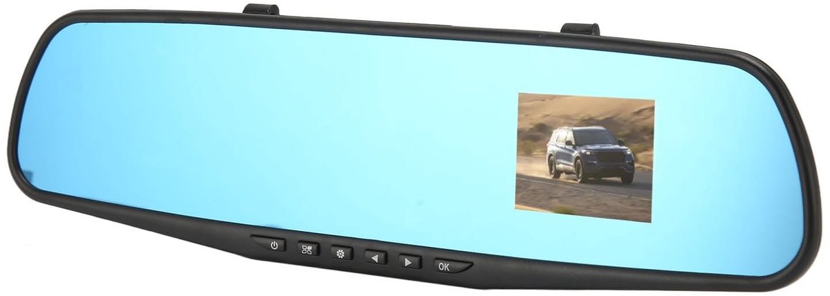 Dailygoody - Achteruitkijkspiegel met Camera - HD 1080P Rijrecorder - Nachtzicht - 24 Uur Parkeerbewaking - Verkeersongevallen - Geschikt voor SUV en