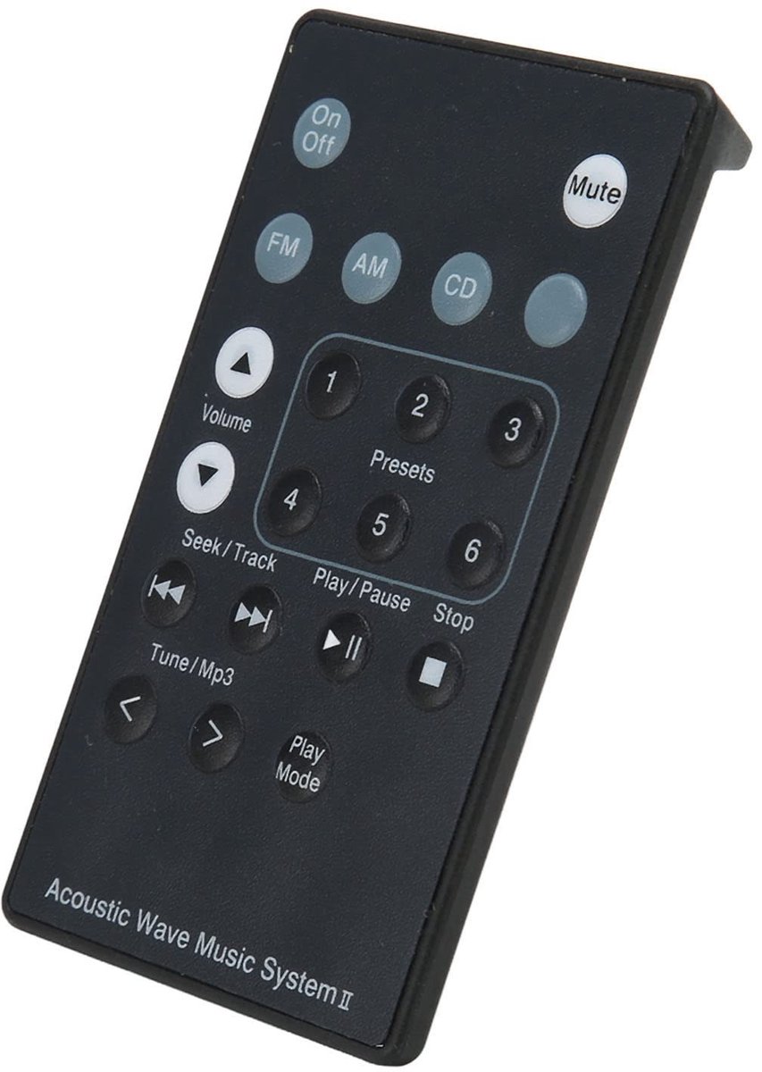 Dailygoody - Universele Afstandsbediening - Vervangingsafstandsbediening - Compact en lichtgewicht - Geschikt voor Sound Touch Wave Music - Perfect vo...