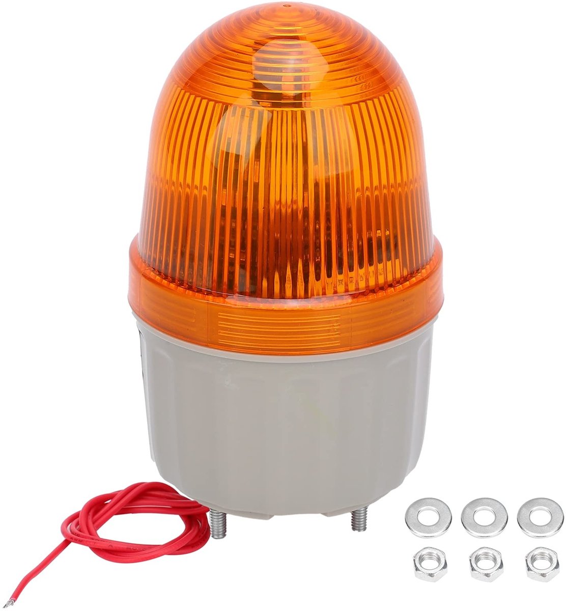 Dailygoody - Waarschuwingslampje LED - Stroboscooplicht - Geluid en Verlichting Alarm - Geel - 5W 220V AC - Veiligheid voor Kantoor en Publieke Ruimtes