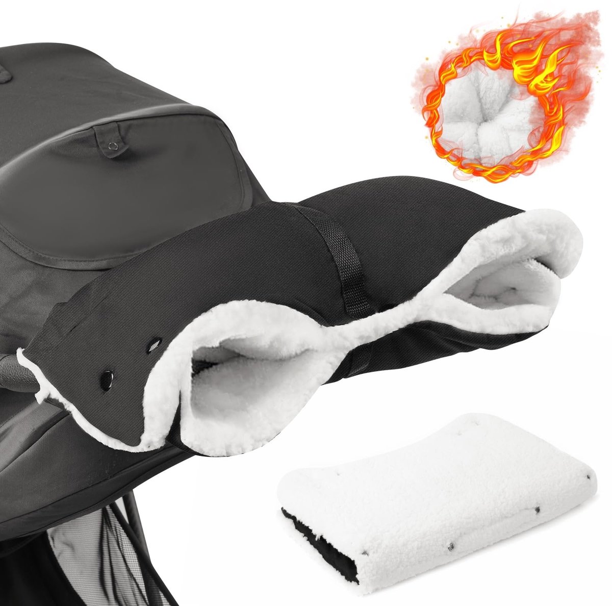 Dailygoody - Flintronic Handwarmer Kinderwagen - Draagbare Warmtebron - Lichtgewicht en Compact - Ideaal voor Koude Dagen - Perfect voor Ouders - Onde...