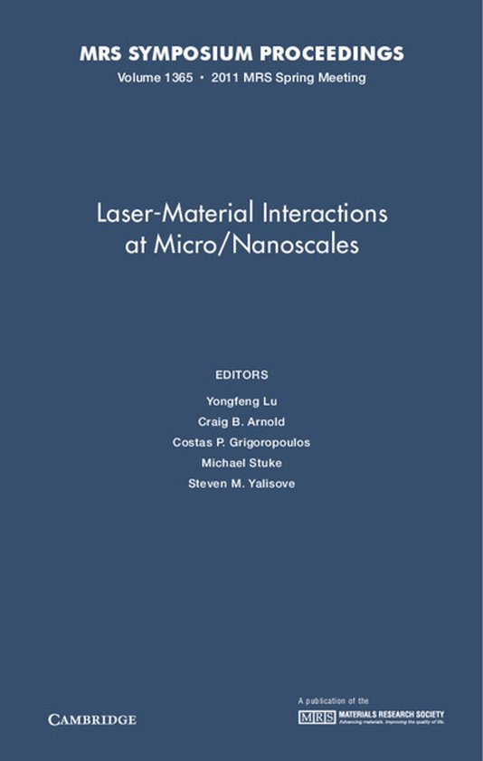 Laser-Material Interactions at Micro/Nanoscales - cover