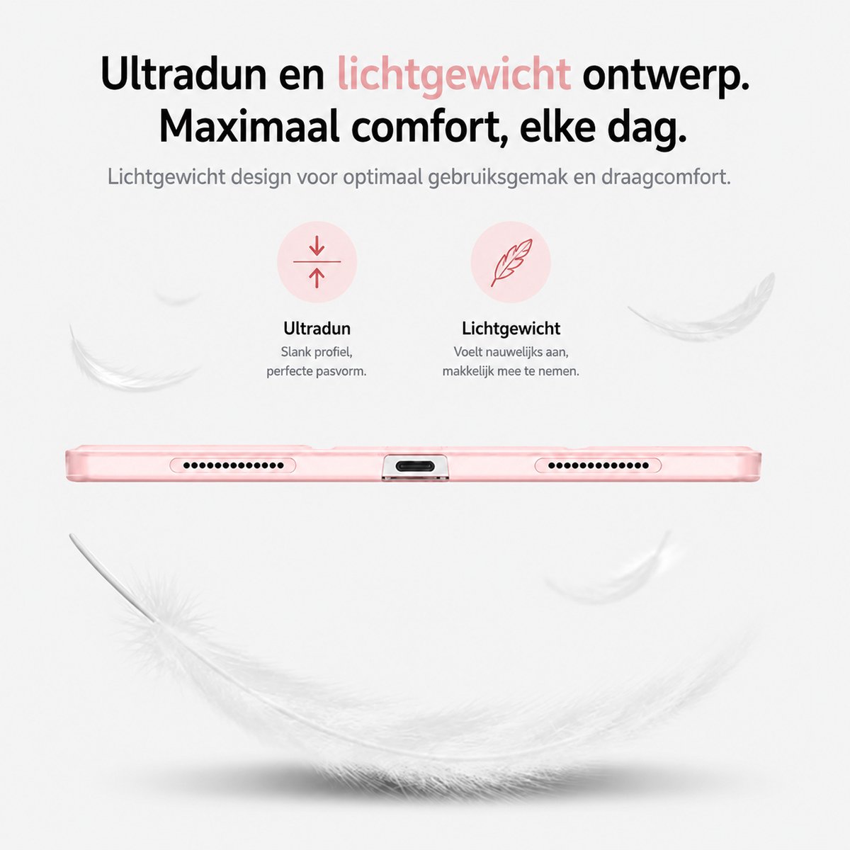 Sounix Tablet Hoes Geschikt voor Apple iPad 11 (2025) A16/iPad 10.9 Inch 10e generatie (2022) - Hoesje - Roze – foto 7