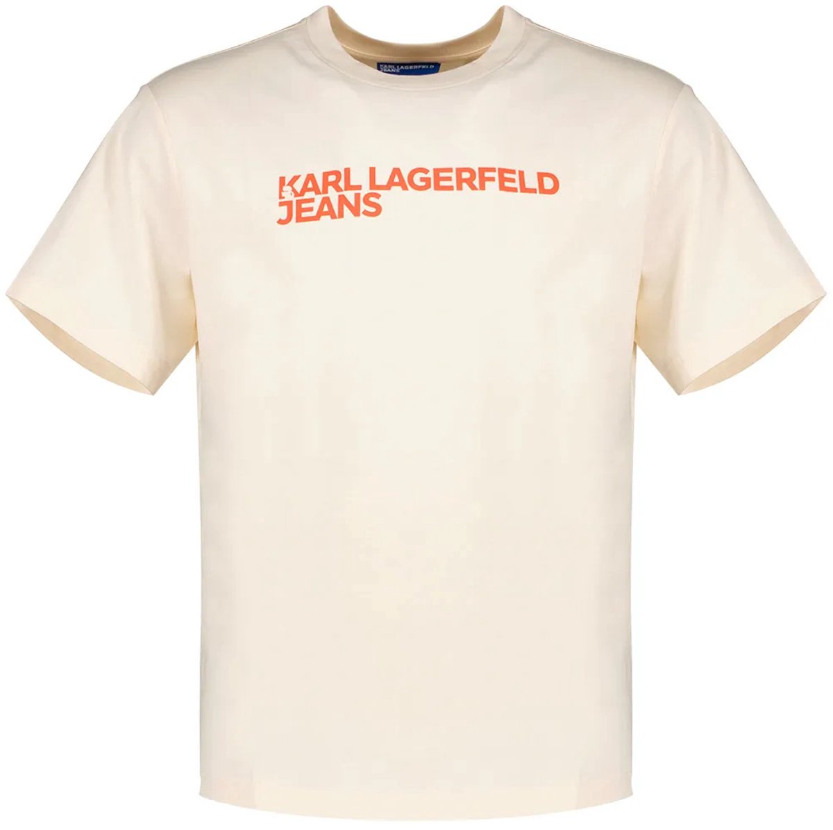 Karl Lagerfeld Jeans A1m17002 T-shirt Met Korte Mouwen Beige L Man