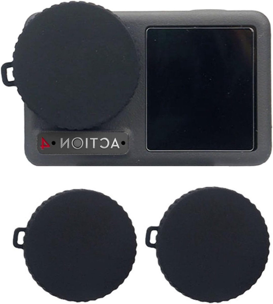 Silicone Lens Beschermkap Set voor Dustproof Bescherming van Action Camera's - Accessoires voor DJI OSMO Action 4/3