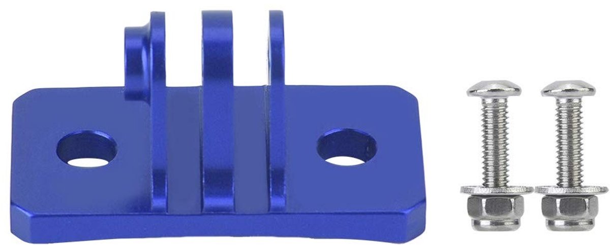 Dailygoody - Helmet Mount Adapter - Stabiele Bevestiging voor GoPro en Actiecamera's - Blauw