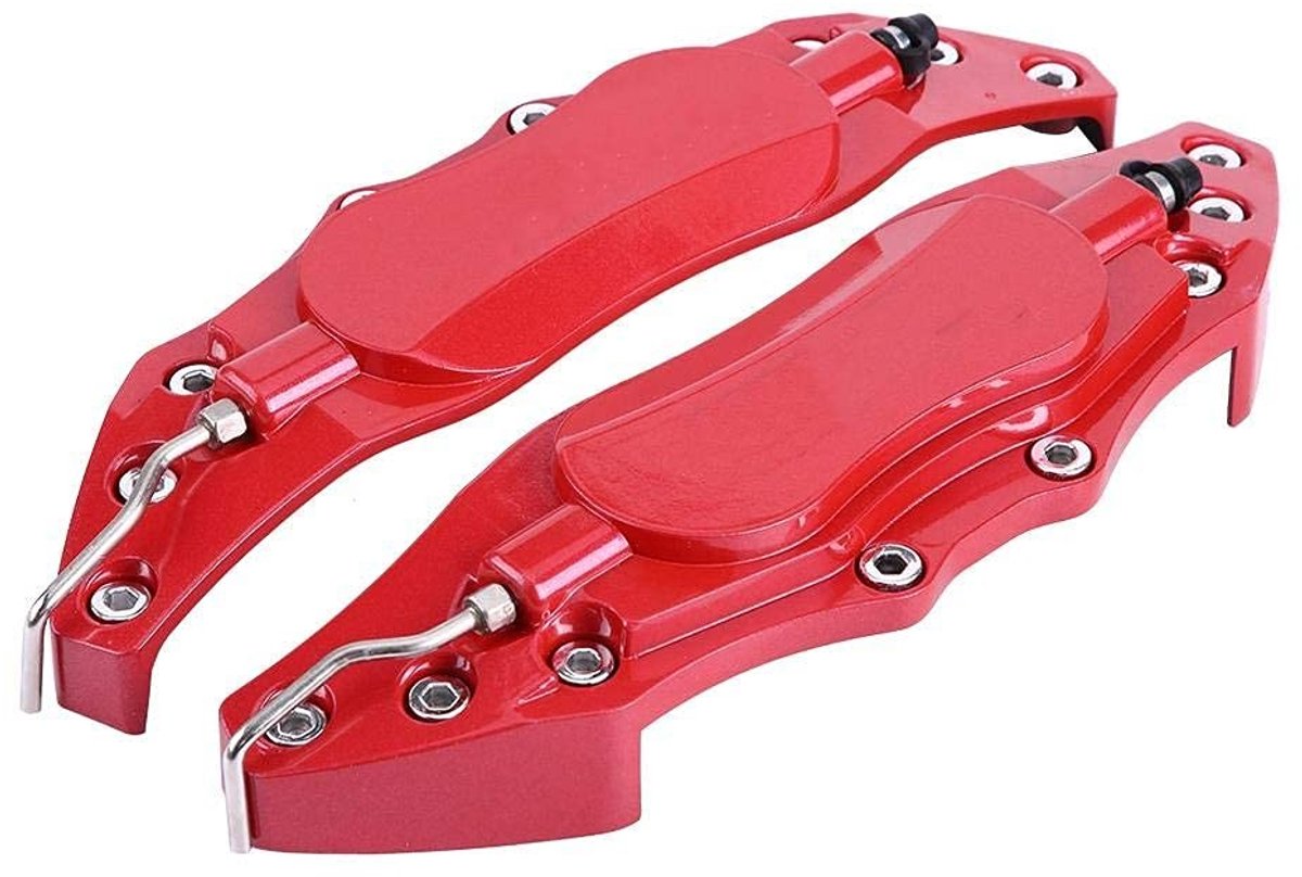 Dailygoody - Remklauwafdekking - Aluminium Bescherming - Rood - Remklauw Beschermfolie - Geschikt voor 16-17 inch Wielnaaf