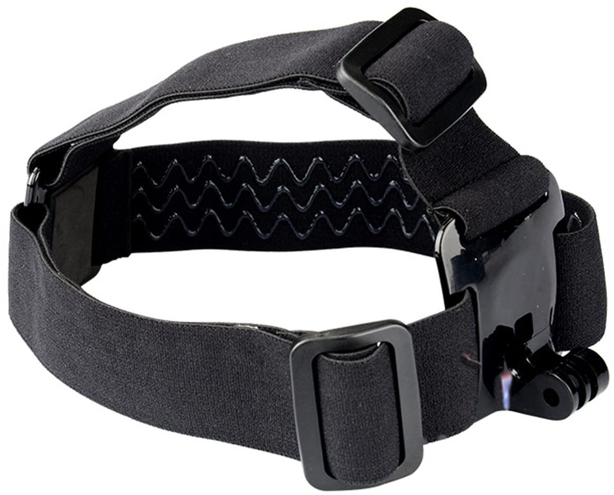 Allecto - Accessoires voor sportcamera - Hoofdband - Verstelbaar en comfortabel - GoPro-houder - Ideaal voor outdoor avonturen - Geschikt voor acti...