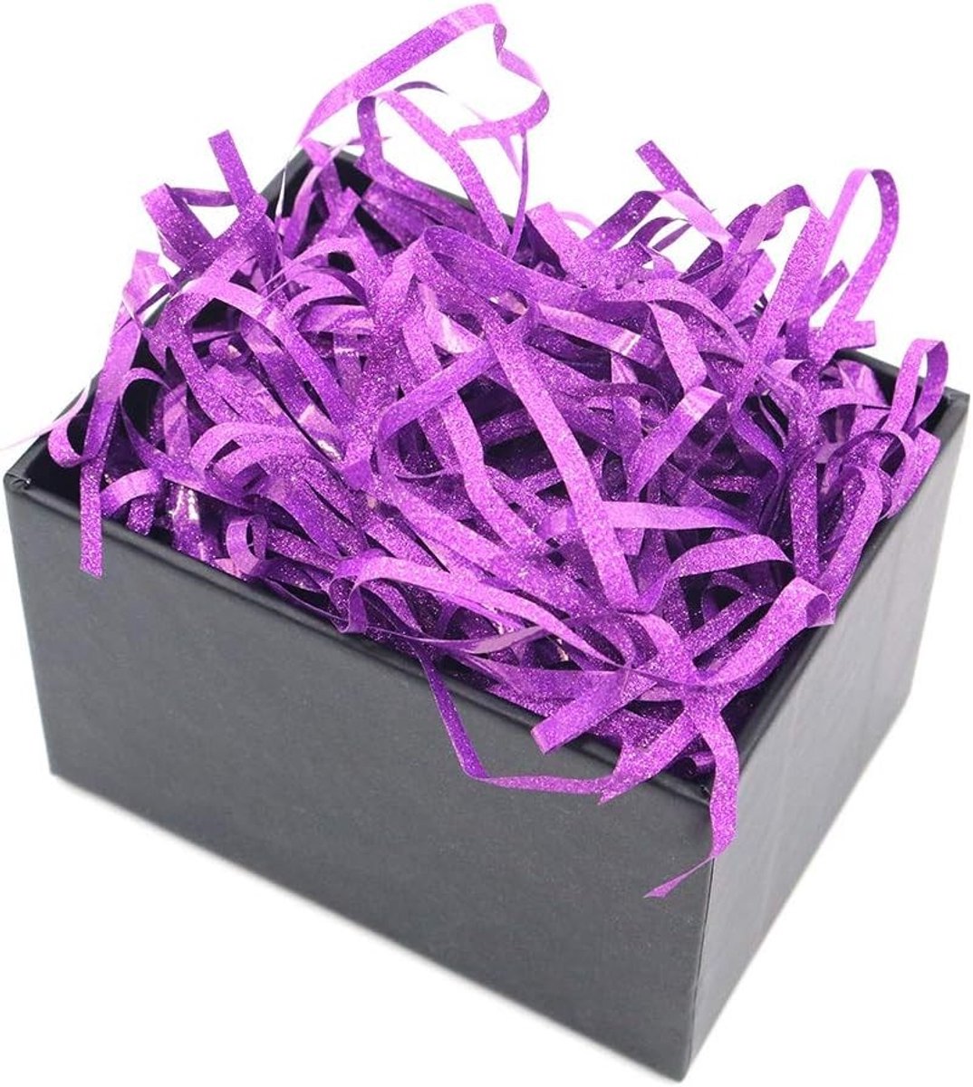Virtubuy - Glitter Raffia Papier - Shredded Crinkle Confetti - Perfect voor DIY Cadeauverpakking - Heldere Roze - Decoratief Vullen - Creatief Knut