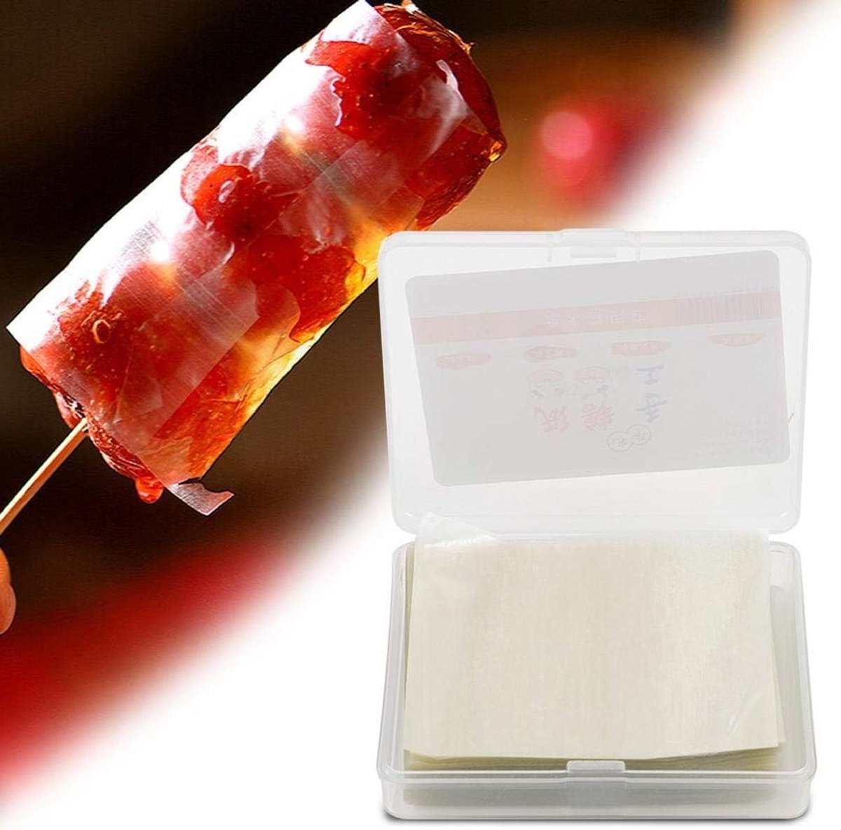 500 Stuks Nougatpapier voor Wafelijzer - Eetbaar Rijstpapier en Oblatenpapier voor Handgemaakte Bonbons, Caramel en Toffee