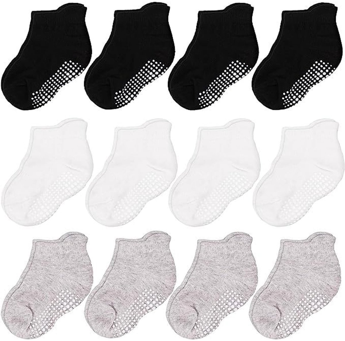 Shopcentral - Baby Sokken - Antislip Sokken - Comfortabel voor Kinderen - Zacht Katoen - Meerdere Kleuren - Perfect voor Feestdagen - Geschikt voor Pe
