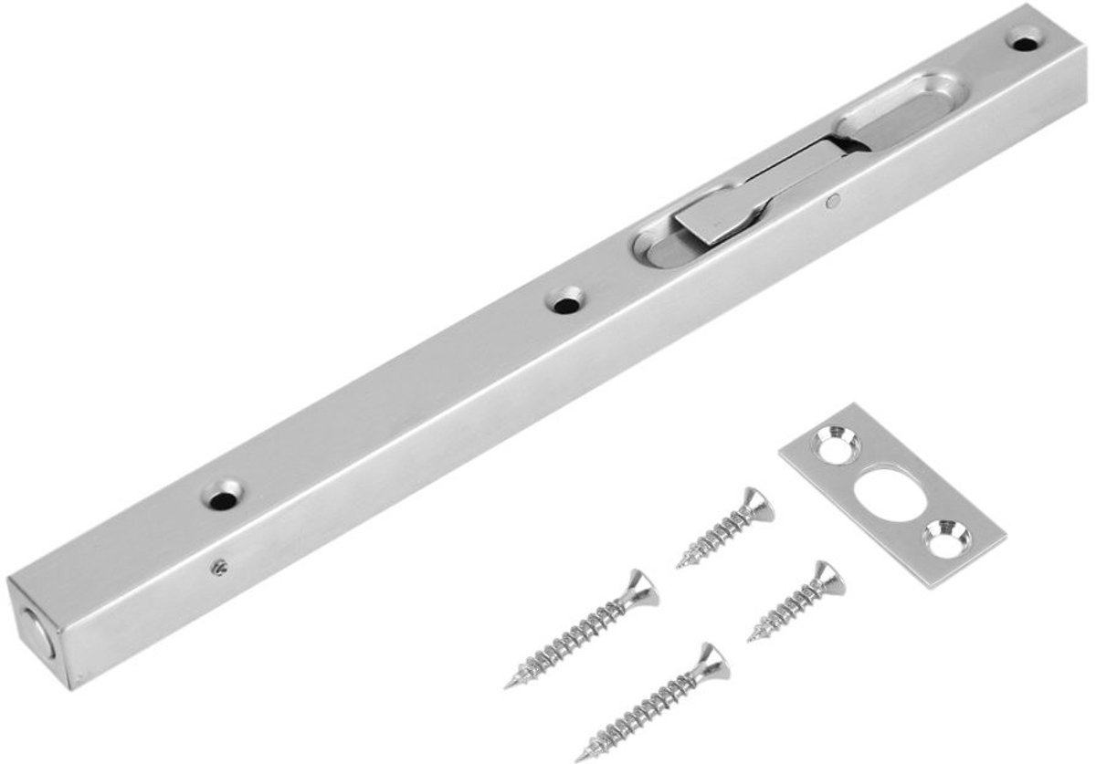 Byshayne - Deur Slide Lock - Dubbele Deur Beveiliging - Sterke Veer - 25.4 cm - Slot - Duurzaam en Betrouwbaar - Geschikt voor Thuisgebruik