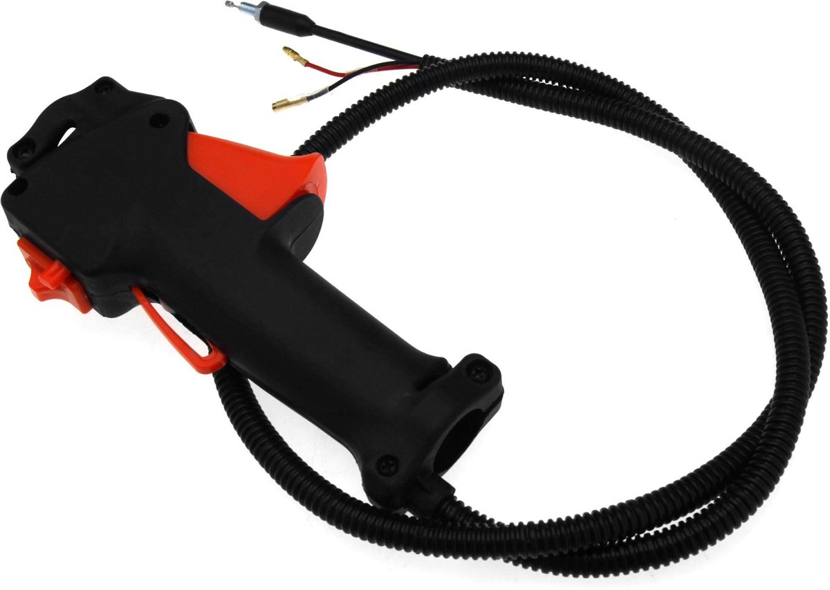 Byshayne - Strimmer Handle Switch - Universele Brush Cutter - 26mm - Throttle Trigger Kabel - 114cm - Geschikt voor Grasmaaiers - Gas Powered
