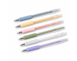 Multikleurig pen mes set 6 stuks intrekbaar snijmes pen voor hobby en DIY precisie snijgereedschap kunststof pen mes voor scrapbooking papier snijden en knutselen