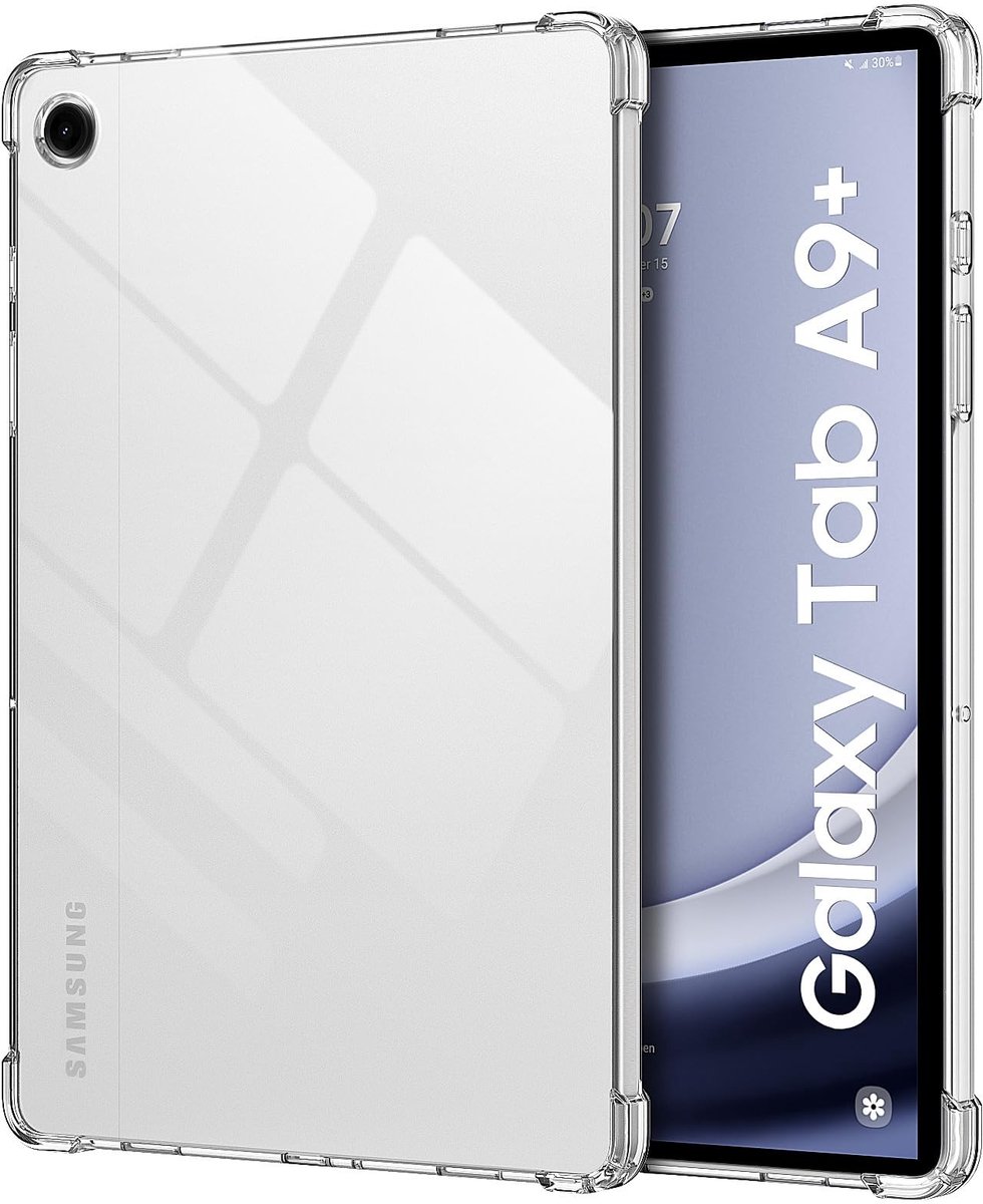 Allecto - MoKo Case voor Samsung Galaxy Tab A9 Plus - Ultra Slim - Bescherming en Stijl - Transparant - Flexibele TPU Huid - Geschikt voor 11 Inch ...