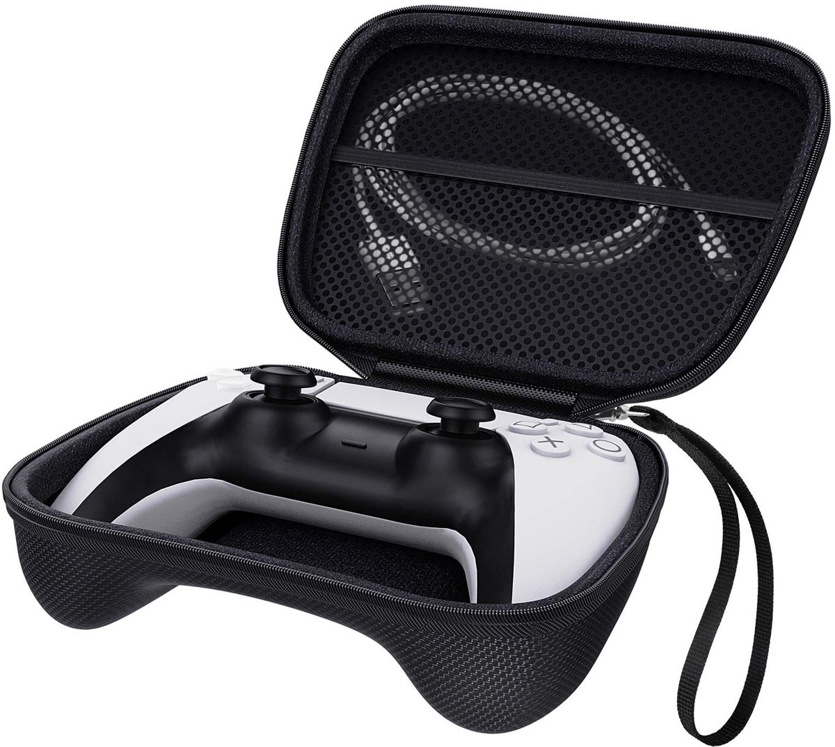 Allecto - Draagtas voor Game Controller - Beschermhoes - Zwart - Harde Shell - Ideaal voor Reizen - Geschikt voor PS5 en Xbox Series X/S