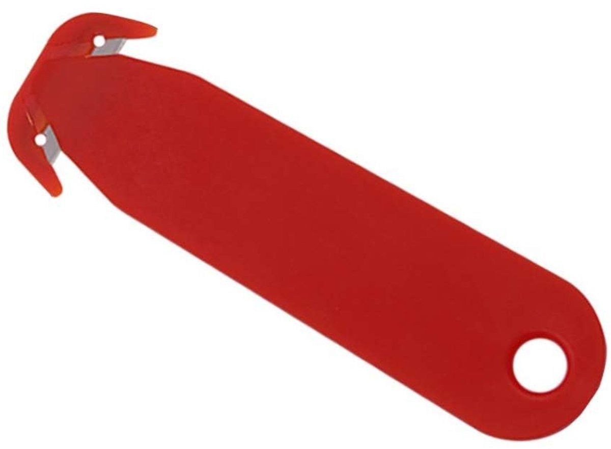 Allecto - Paper Roll Cutter - Ergonomische Handgreep - Multifunctionele Doos Cutter - Rood - Handige Snijtool voor Verpakking - Geschikt voor Kanto...