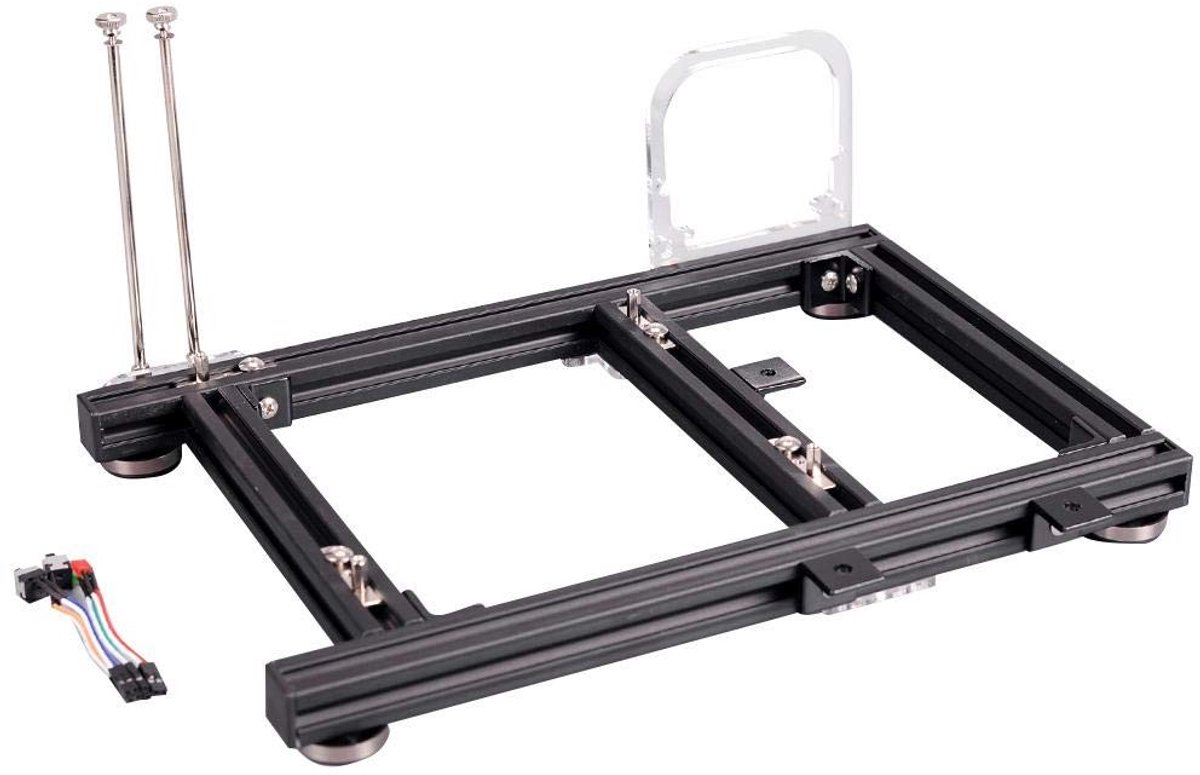 Allecto - DIY open frame behuizing - aluminium computer behuizing - stevig en duurzaam - voor zelfbouw PC - inclusief montagemate