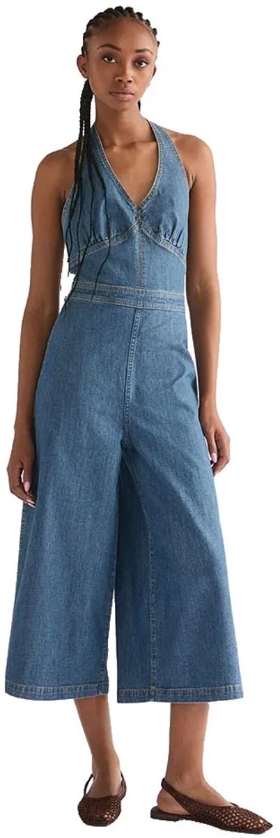 Wrangler 112378227 Mouwloze Jumpsuit L Vrouw Folk Revival