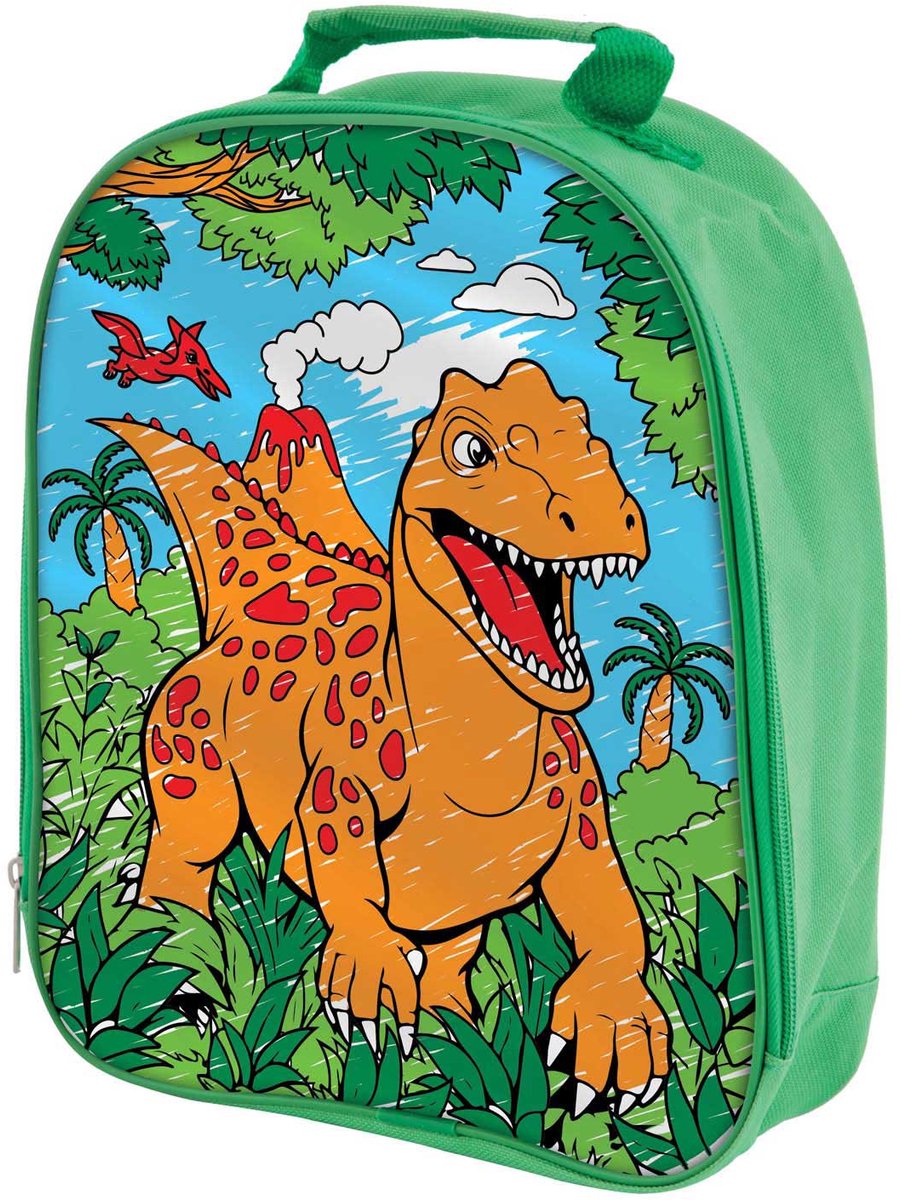 Creative Craft Group dino rugzak kleur je eigen tas voor kinderen.