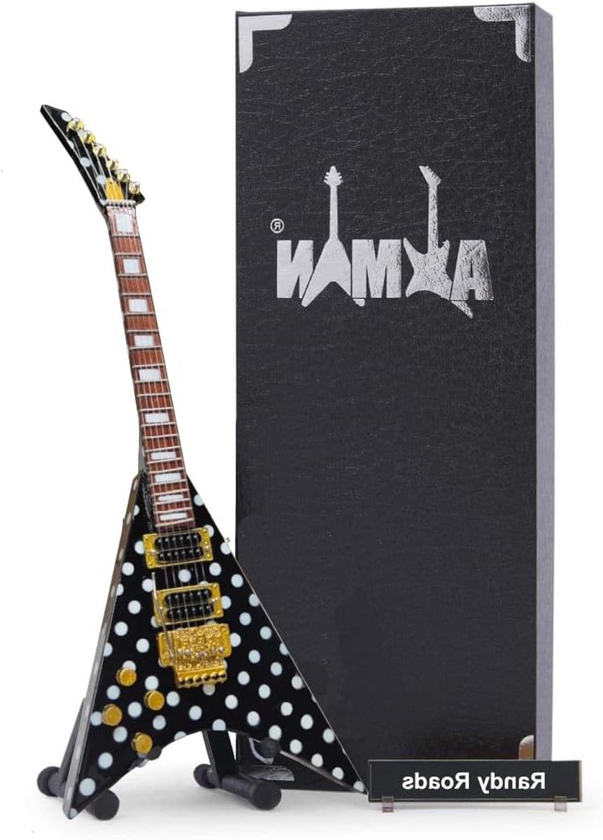Miniatuur Gitaar Replica - Ornament Gitaar - Decoratie Muziek - Handgemaakt Siermodel - 25cm Schaal - Houtkleur
