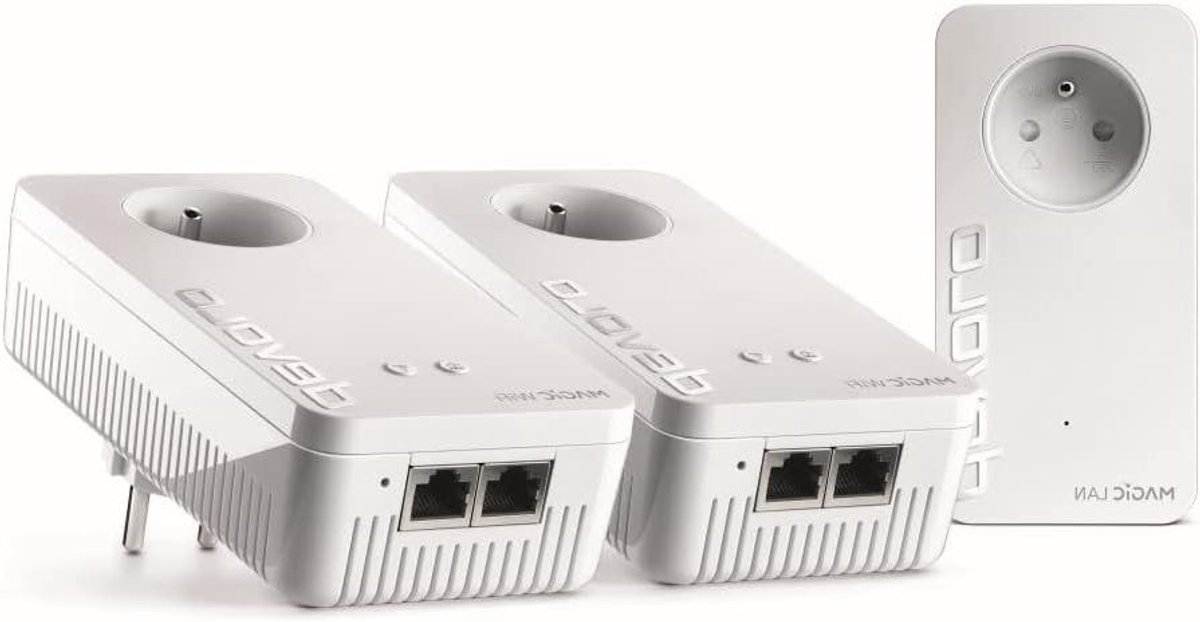 CPL WiFi Set - Powerline Adapters - Internet Verbinding - 2400 Mbit/s Snelheid - 3 Adapters
