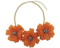 Bocar Statement Flower Necklace - Handgemaakte Bib Collar Sieraden voor Vrouwen