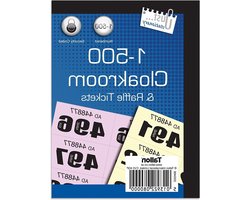 Just stationery 2 X 1-500 Garderobe Ticket