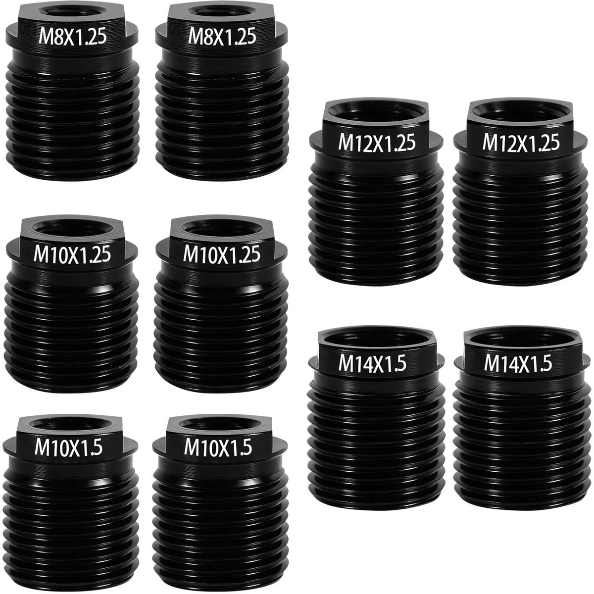 10-delige Gear Shift Knob Adapter Set - Universeel Aluminium M10x1.25 M12 M14