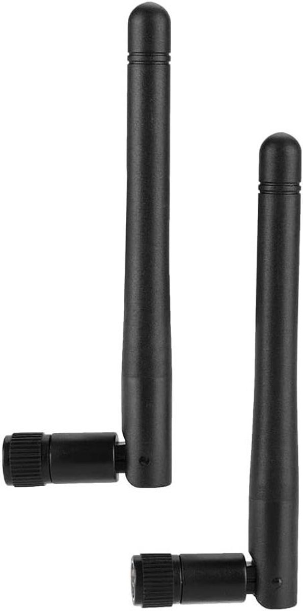WiFi-antenne, 2PCS 2DBi/6DBi Dual Band WiFi-router 2400-2500MHz High Gain SMA-interface Omnidirectionele Draadloze Netwerkkaart Externe Antenne voor Draadloos LAN en WiFi-routers(2DBi-antenne)