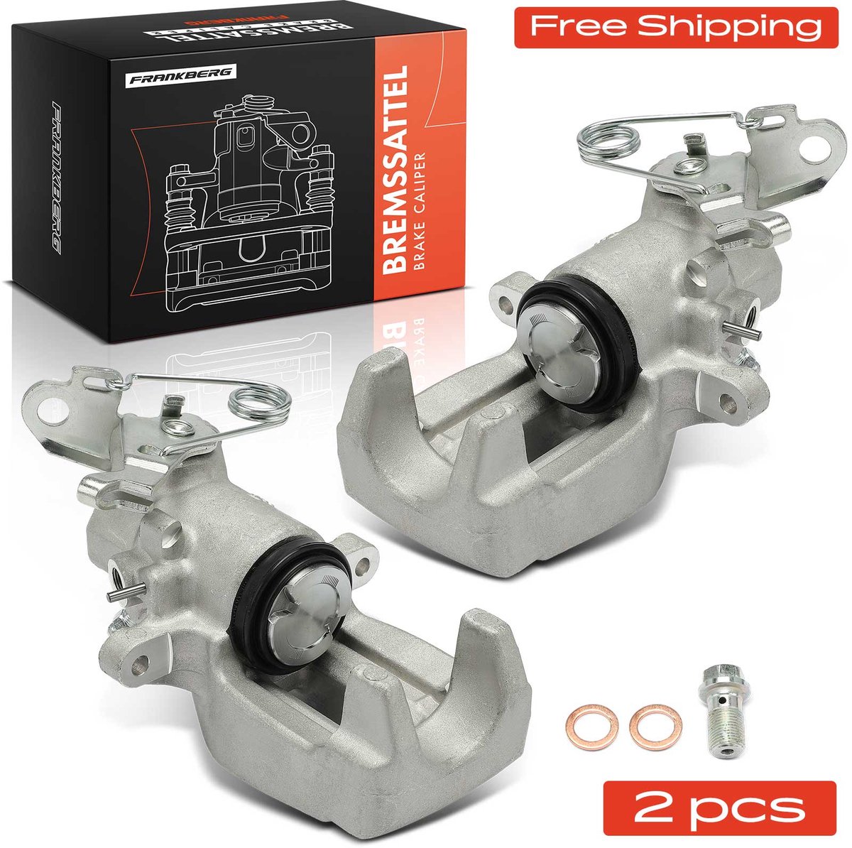 Frankberg 2x Remklauw Achter voor Audi A8 4D2 4D8