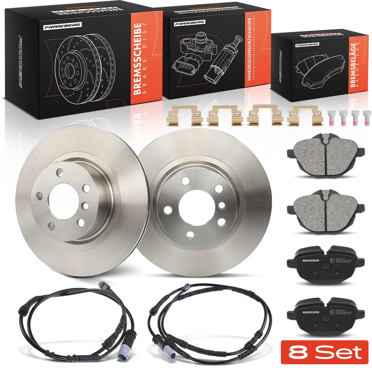 Frankberg 1x Remmen Remblokken Set Achteras voor BMW X3 F25 X4 F26