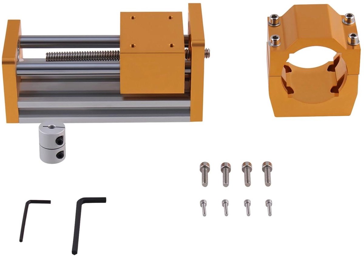 Z-as module - Spindelhouder upgrade - 3D printer precisie - Handmatige hoogteverstelling - 85 mm hub - Aluminium